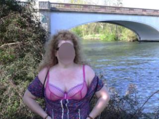 Debbie Flashing On The Riverbank 19 of 19